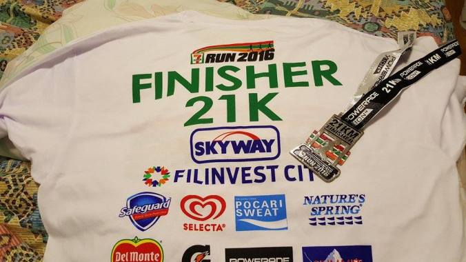 finisher shirt and medal